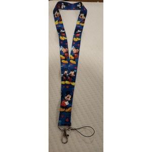 Disney MICKEY MOUSE Pin Trading Neck lanyard Trades ID badge keys BRAND NEW 00-E